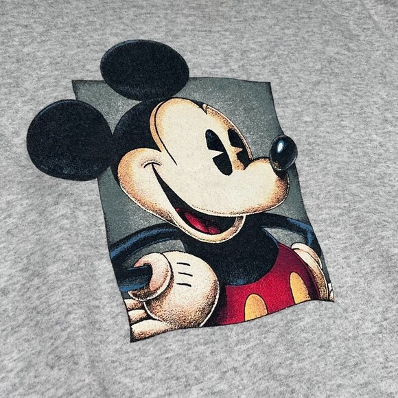 The Disney Catalog Vintage Mickey Mouse Sweatshirt Adult 2XL‎ Gray Crewneck - Picture 2 of 11